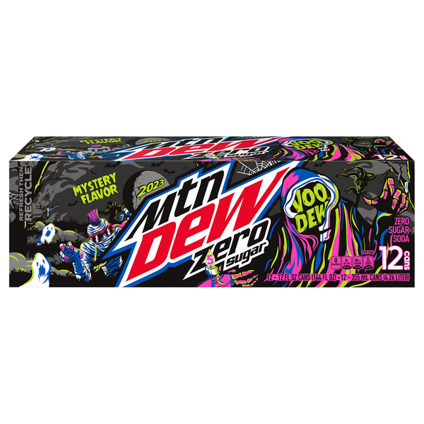 Soft Drinks Mountain Dew Soda, Zero Sugar, Mystery Flavor, 2023 hero