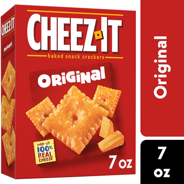 Crackers Cheez-It Cheese Crackers, Baked Snack Crackers, Lunch Snacks, Original hero