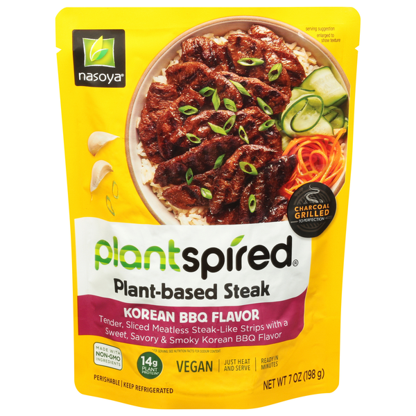 Frozen Meals Nasoya Plant-Based Steak, Korean BBQ Flavor hero