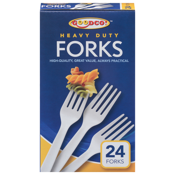 Plates, Bowls, Cups & Flatware GoodCo Forks, Heavy Duty hero