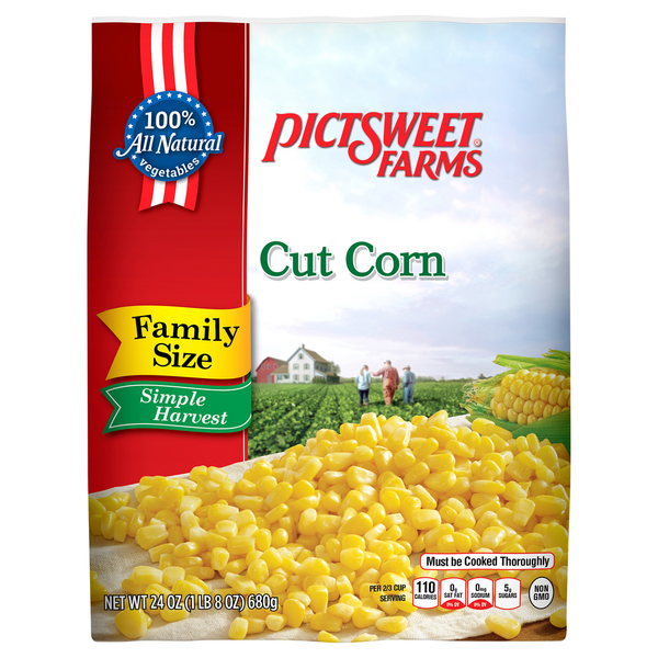 Canned & Jarred Vegetables Pictsweet Farms Corn, Cut, Family Size hero