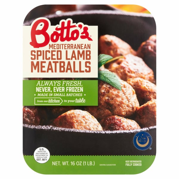 Meat Counter Botto's Mediterranean Spiced Lamb Meatballs hero