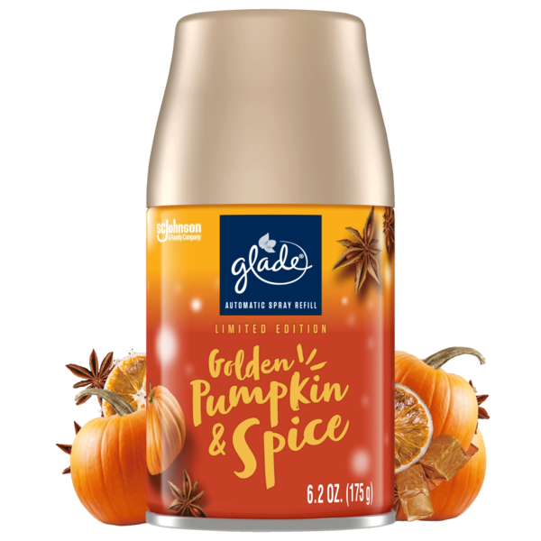 Air Fresheners & Candles Glade® Automatic Spray Refill, Air Freshener, Golden Pumpkin & Spice hero