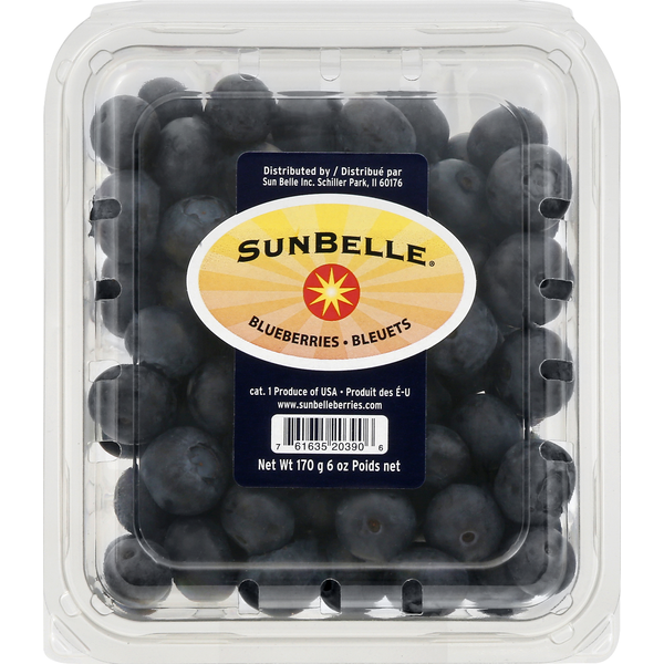 Fresh Fruits Sun Belle Blueberries hero