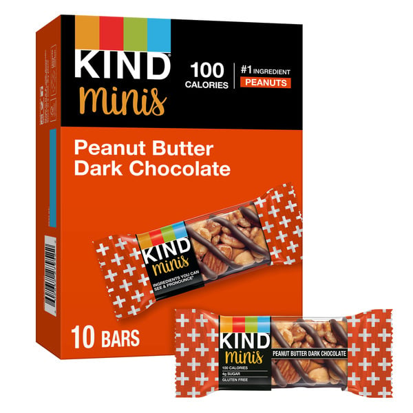 Energy & Granola Bars KIND Mini Peanut Butter Dark Chocolate hero