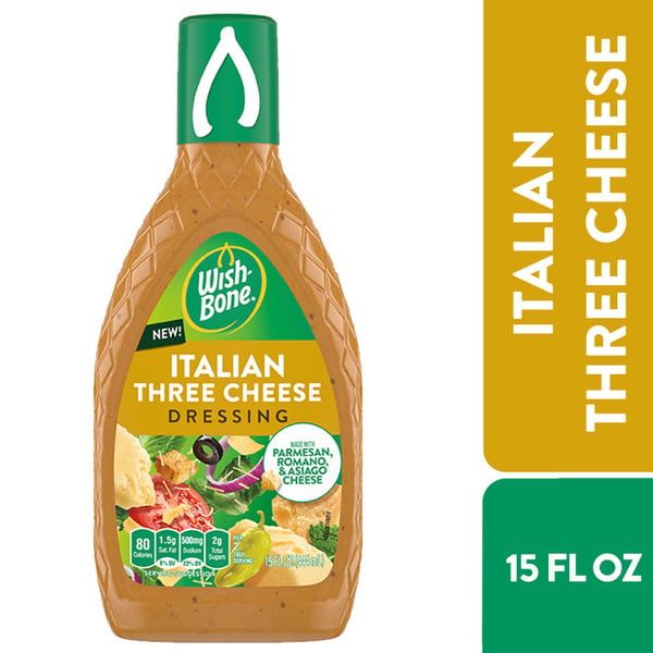 Salad Dressing & Toppings Wish-Bone Italian Three Cheese Dressing hero