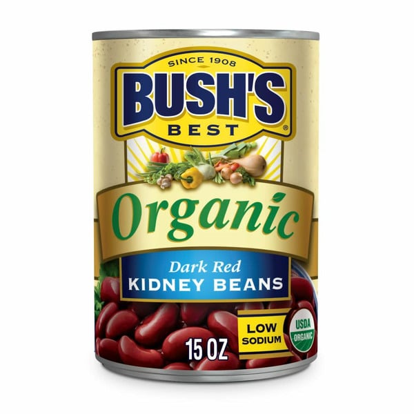 Canned Meals & Beans Bush's Best Organic Dark Red Kidney Beans hero