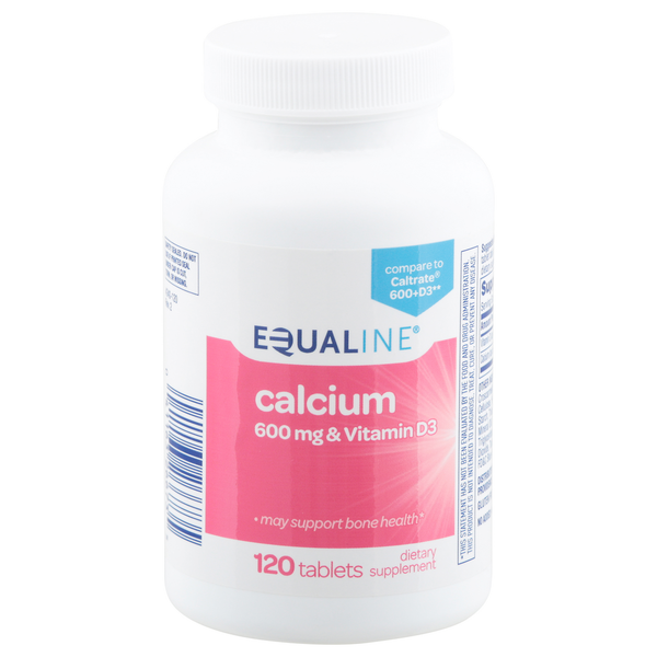 Vitamins & Supplements Equaline Calcium, 600 mg & Vitamin D3, Tablets hero