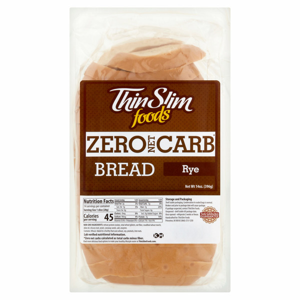 Bread Thinslim Foods Zero Net Carb Rye Bread hero