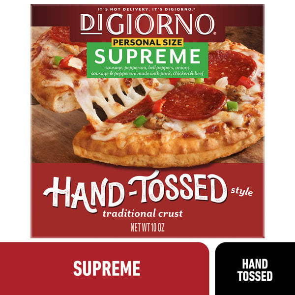 Frozen Pizza DiGiorno Hand Tossed Pizza Supreme hero