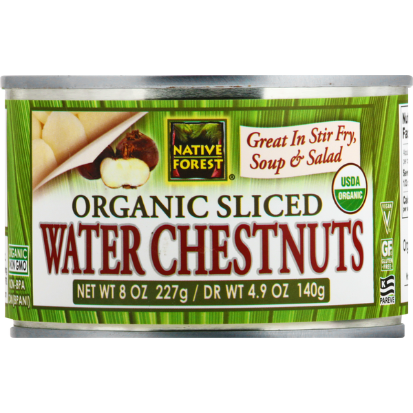 Nuts, Seeds & Dried Fruit Native Forest Water Chestnuts, Organic, Sliced hero