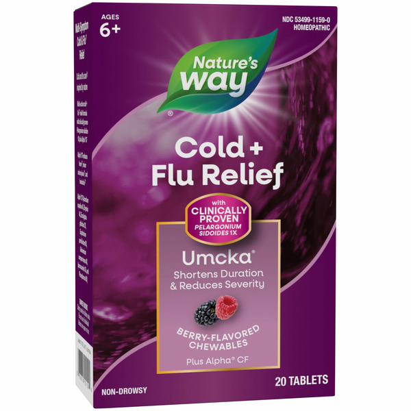 Homeopathic Products Nature's Way Umcka® Cold+Flu Chewables hero