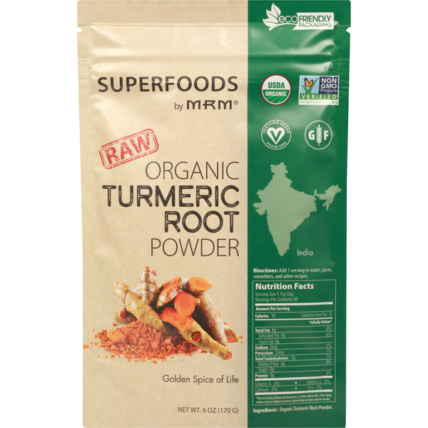 Vitamins & Supplements MRM Turmeric Root, Organic, Raw, Powder hero