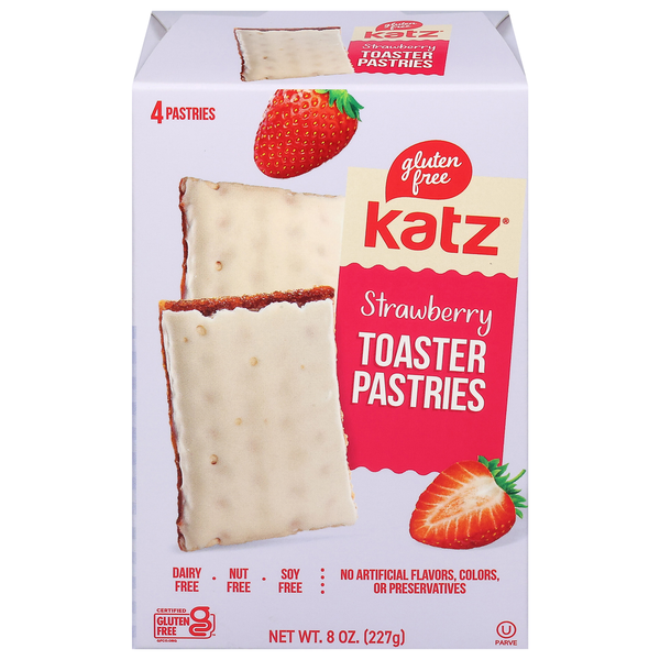 Breakfast Bars & Pastries Katz Toaster Pastries, Strawberry hero