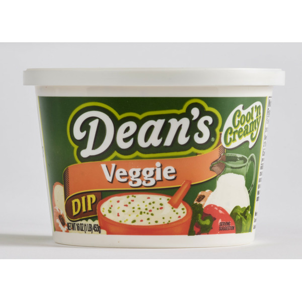 Fresh Dips & Tapenades Dean's Dip Veggie No Trans Fat Tub hero