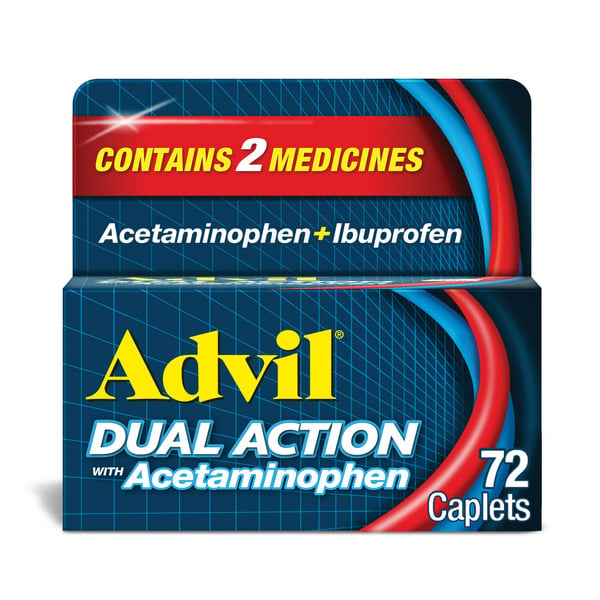 Pain Relief Advil Coated Caplets with Acetaminophen hero