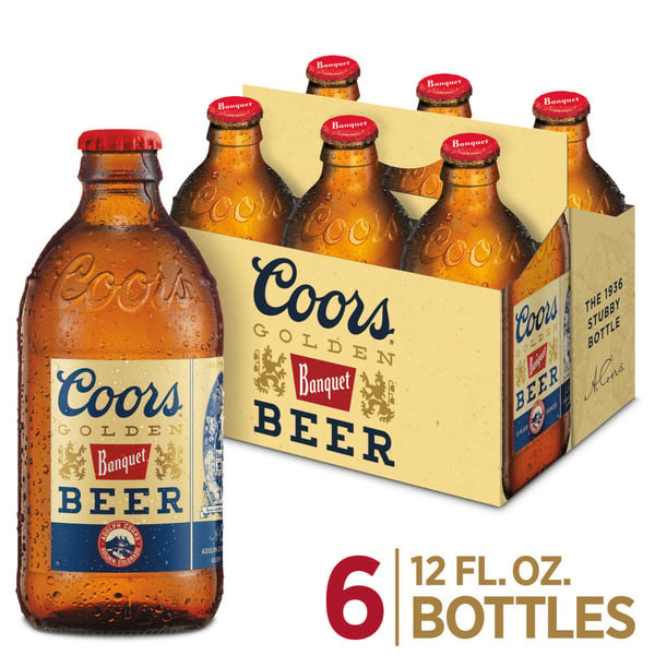 Beers & Coolers Coors Pale Lager Beer, Bottles hero