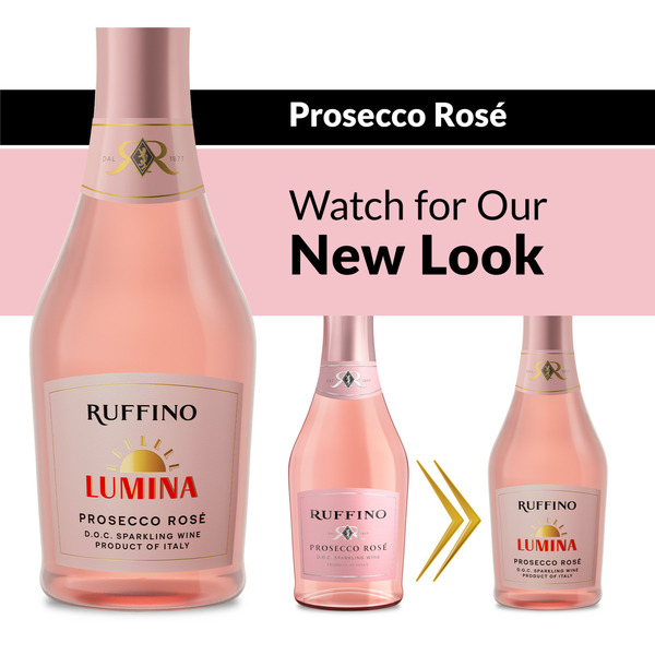 Wine Ruffino Prosecco DOC, Italian Rose Sparkling Wine Mini Bottle hero