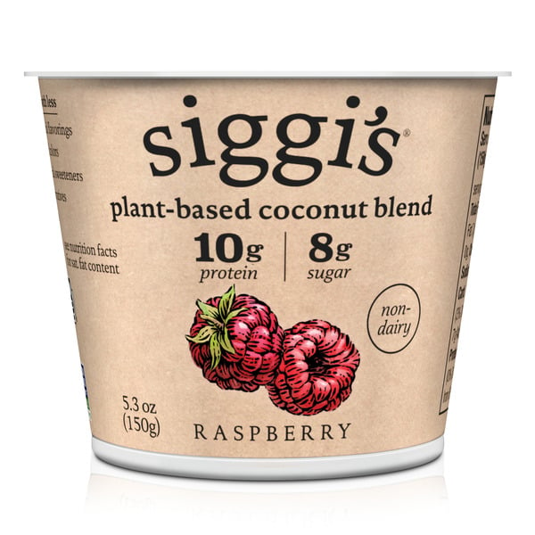 Dairy Alternatives Siggi's Plant-Based Coconut Blend Raspberry hero