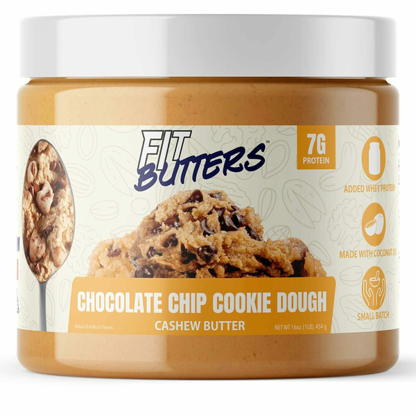 FIt Butters Chocolate Chip Cookie Dough, Cashew Butter hero