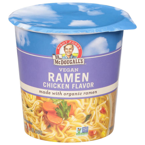 Asian Foods Dr. McDougall's Ramen, Chicken Flavor hero