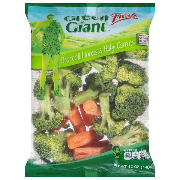 Packaged Produce & Salad Green Giant Broccoli Florets & Baby Carrots, Fresh hero