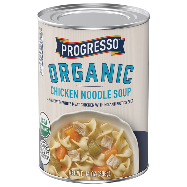 Soup, Broth & Bouillon Progresso Soup, Organic, Chicken Noodle hero