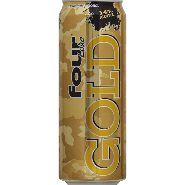 Flavored Hard Beverages Four Loko Beer, Gold hero