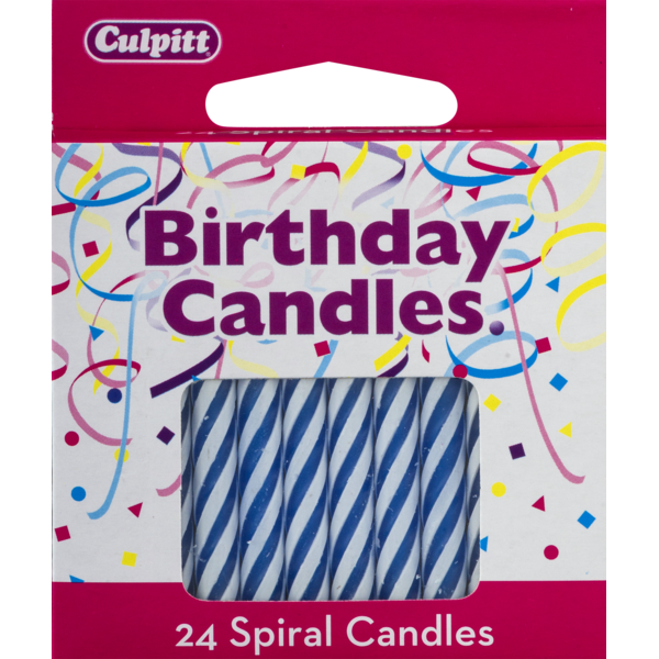 Baking Supplies & Decor Culpitt Birthday Candles Numeral Candle Blue hero