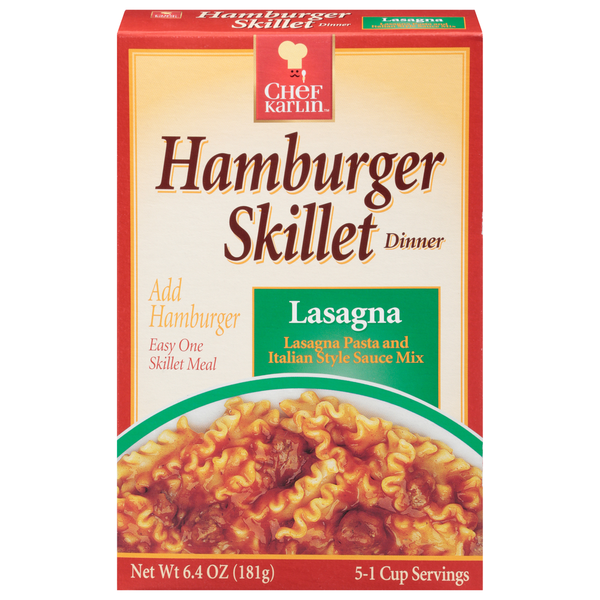 Instant Foods Karlin Foods Hamburger Skillet Dinner, Lasagna hero