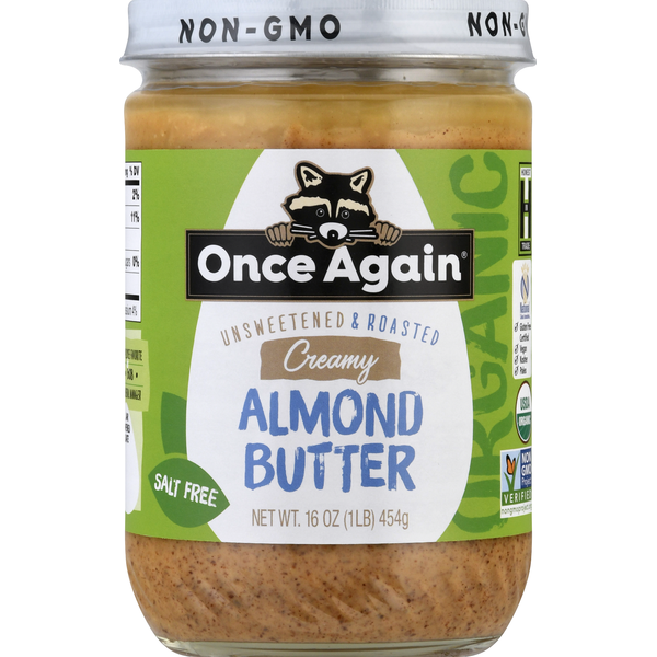 Spreads Once Again Almond Butter, Salt Free, Creamy hero