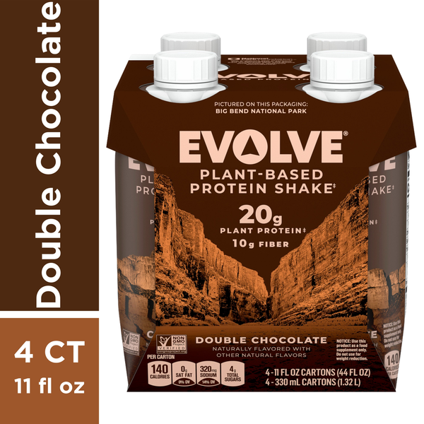 Protein & Meal Replacements EVOLVE Plant-Based Chocolate Protein Shake hero