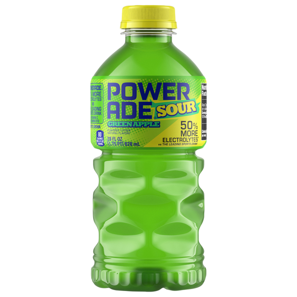 POWERADE Sports Drink, Green Apple, Sour hero