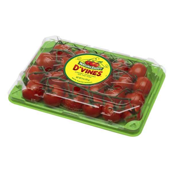 Packaged Vegetables & Fruits Cherry Tomatoes, On the Vine, D'Vines hero