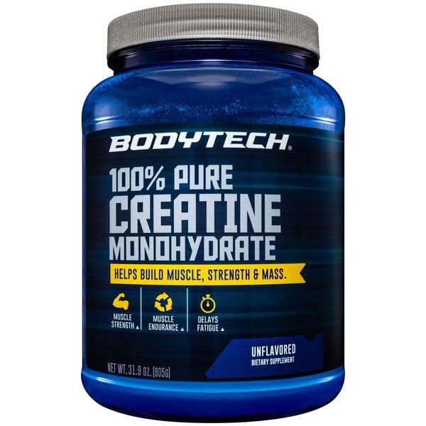 Creatine BodyTech 100% Pure Creatine Monohydrate - Unflavored Powder (31.9 oz. / 181 Servings) hero