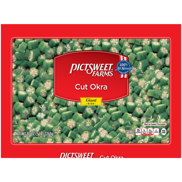 Packaged Vegetables & Fruits Pictsweet Farms Okra, Cut, Giant Size hero