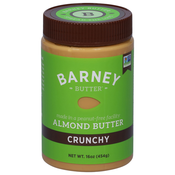 Spreads Barney Butter Almond Butter, Crunchy, Gluten Free, Jar hero