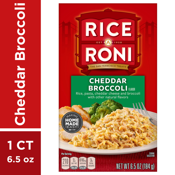 Boxed Meals & Side Dishes Rice-A-Roni Cheddar Broccoli Rice Mix hero