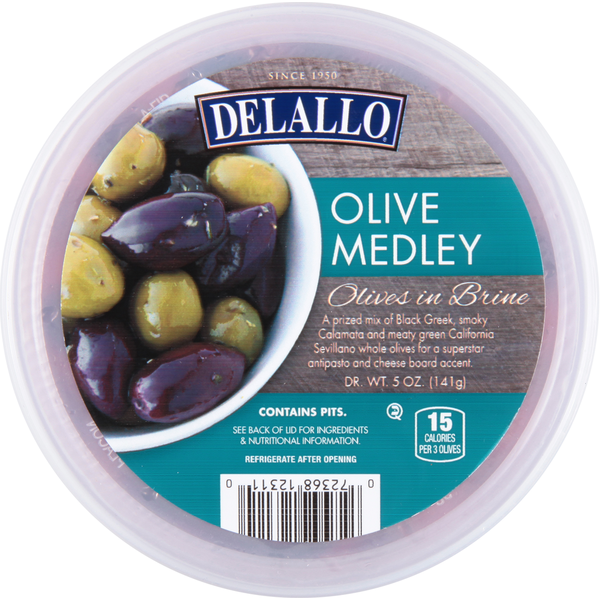 Pickled Goods & Olives DeLallo Olives in Brine, Olive Medley hero