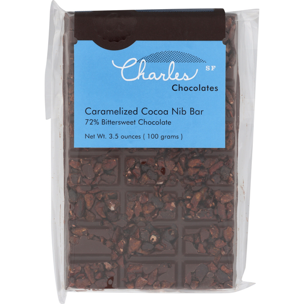 Candy & Chocolate Charles Chocolates Sf Caramelized Cocoa Nib Bar hero