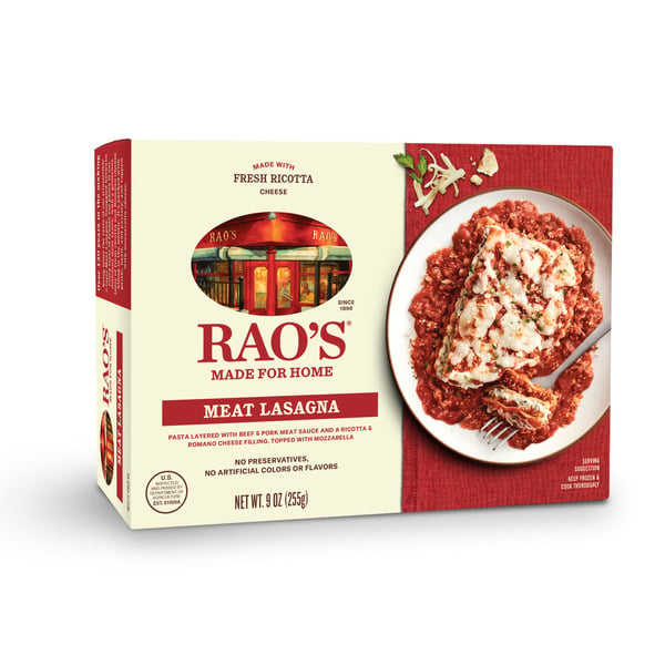 Frozen Meals Rao's Meat Lasagna hero