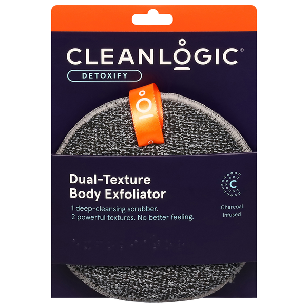 Body Lotions & Soap Cleanlogic Body Care Body Exfoliator, Dual-Texture hero