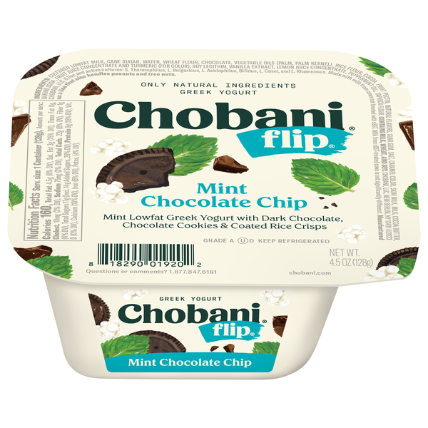 Chobani Yogurt, Greek, Mint Chocolate Chip hero