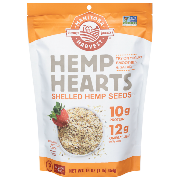 Nuts, Seeds & Dried Fruit Manitoba Harvest Hemp Seeds, Shelled, Nutty Flavor hero