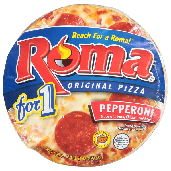 Frozen Pizza Roma Pizza, Original, Pepperoni hero