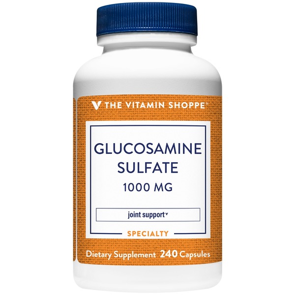 Bone & Joint Health The Vitamin Shoppe Glucosamine Sulfate for Joints - 1,000 MG (240 Capsules) hero