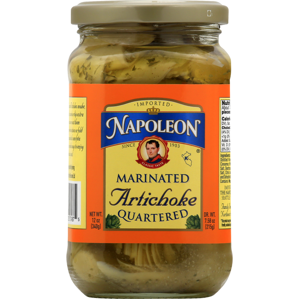 Canned & Jarred Vegetables Napoleon Co. Artichoke, Marinated, Quartered hero