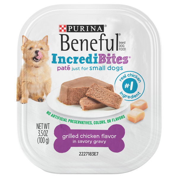 Purina Dog Food, Grilled Chicken Flavor in Savory Gravy, IncrediBites hero