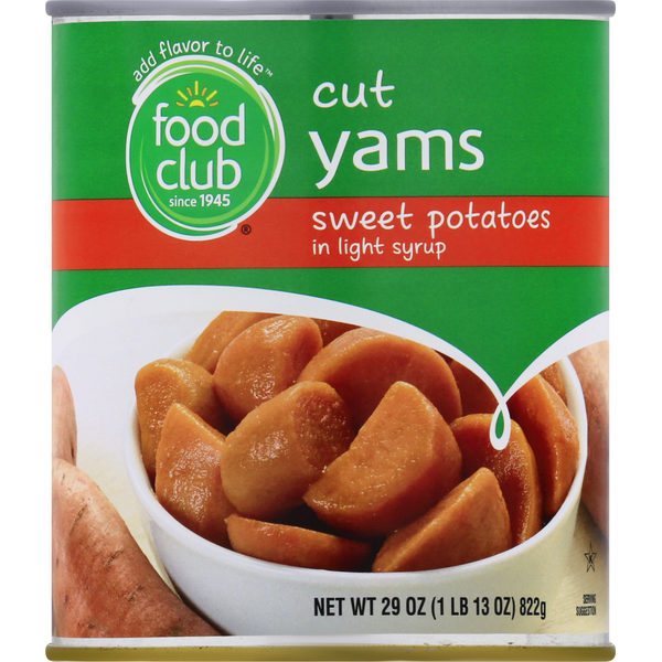 Canned & Jarred Vegetables Food Club Yams, Cut hero