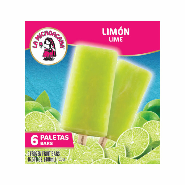 Ice Cream & Ice La Michoacana Lime Frozen Fruit Bars Popsicles Paletas hero